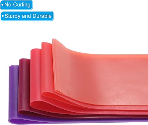 Miniatura 3 de PATIKIL Juego de bandas de resistencia, bandas elásticas de entrenamiento con 5 niveles de resistencia para ejercicio al aire libre en el gimnasio