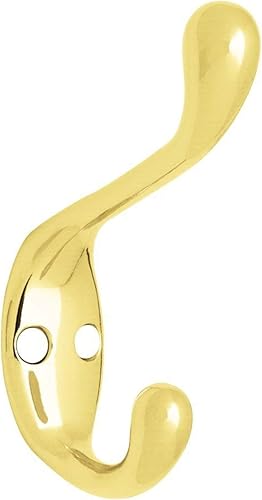 Miniatura 10 de Wooden Mallet Perchero de gancho de latón de 36 pulgadas, caoba