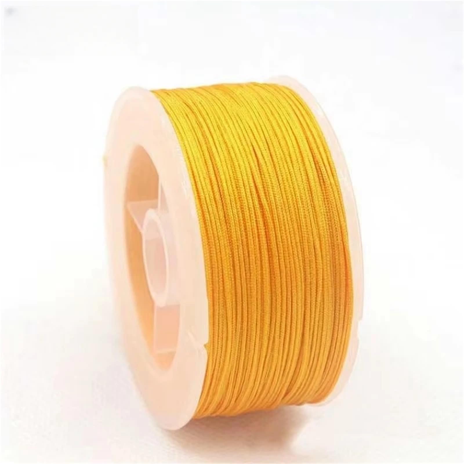 Elastic String for Bracelets 10Roll for BraceletsNylon Cord Chinese Knot Macrame Rope Bracelet Braided Tassels Beading Thread DIY Jewelry Accessories(Orange,1.0mm 35m)