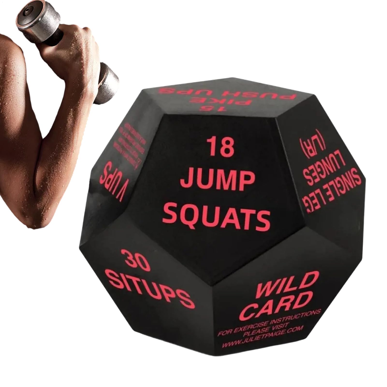 Quorvex Fitness Dice 12-Sided Portable Fun Fitness Equipment