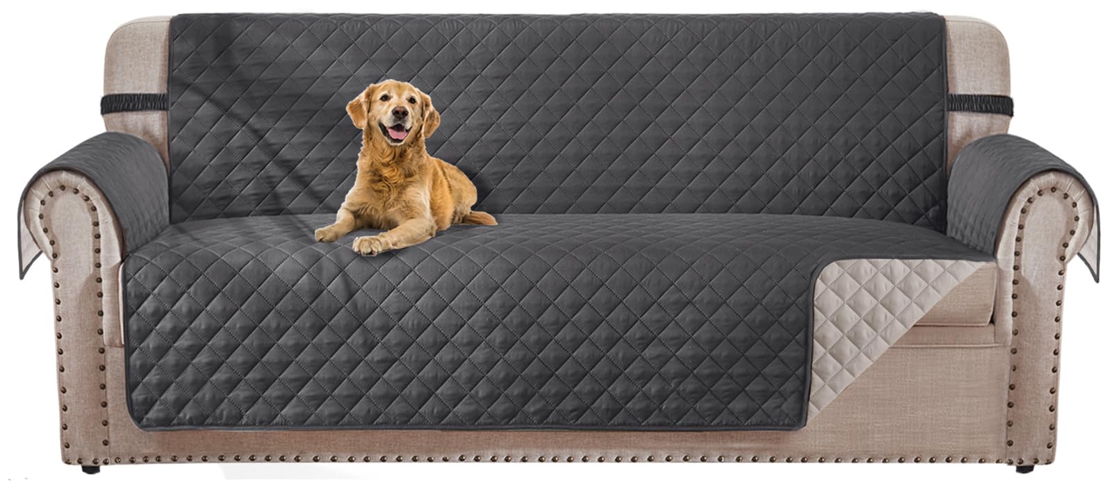 Housse de canapé surdimensionné idéale pour salon familial et animaux