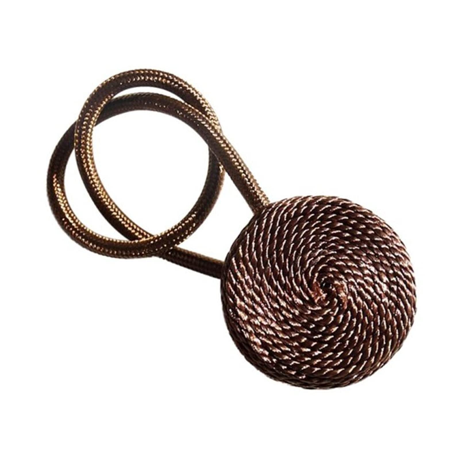 Sangles de Rideaux brève tressée Ronde Cravate de Rideau Corde Rideaux titulaires Boucles de Rideau Attaches de Rideau Clips Accessoires de Rideau décorations pour la Maison