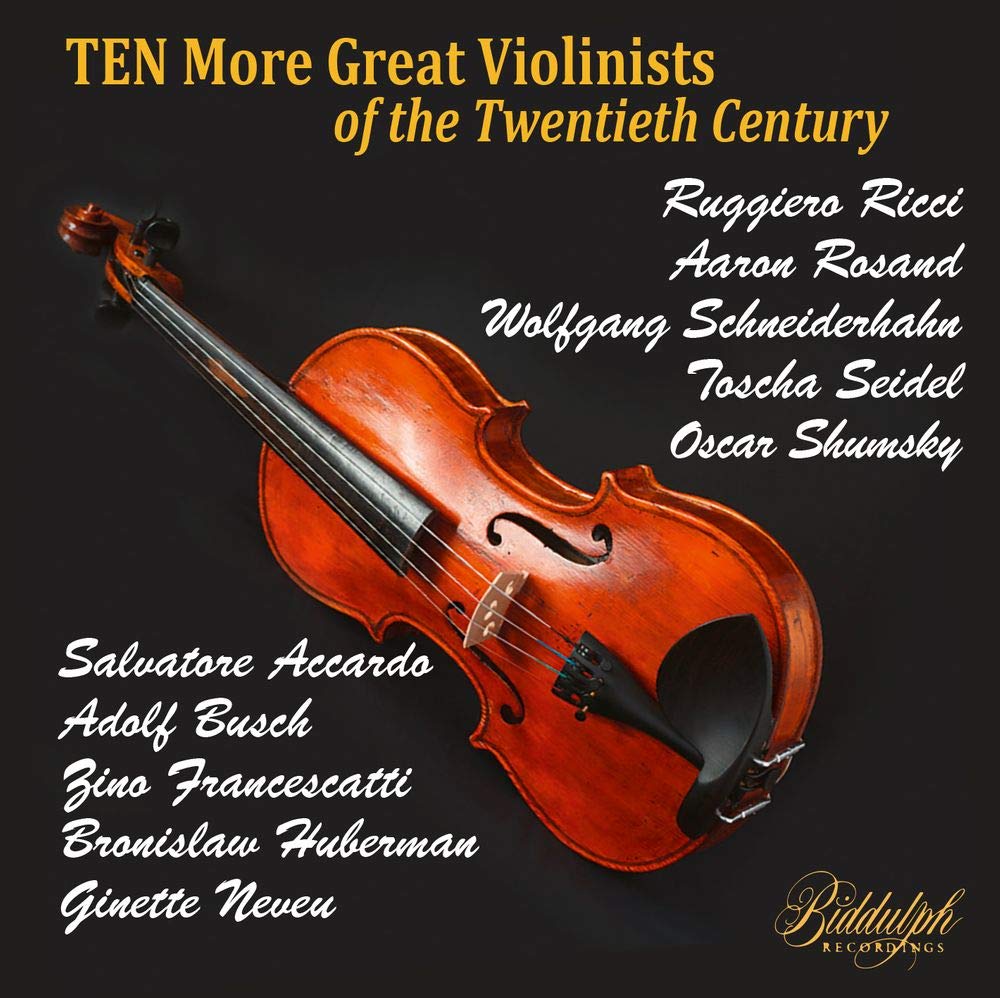 Vinyl Castle Ten More Great Violinists Of The Twentieth Century
