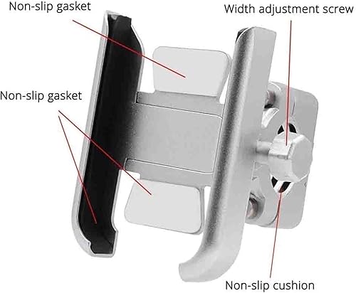 Miniatura 4 de PINNKL Para Yamaha XMAX300 XMAX400 Xmax X-MAX 125 250 300 400 manillar de la motocicleta soporte del teléfono móvil