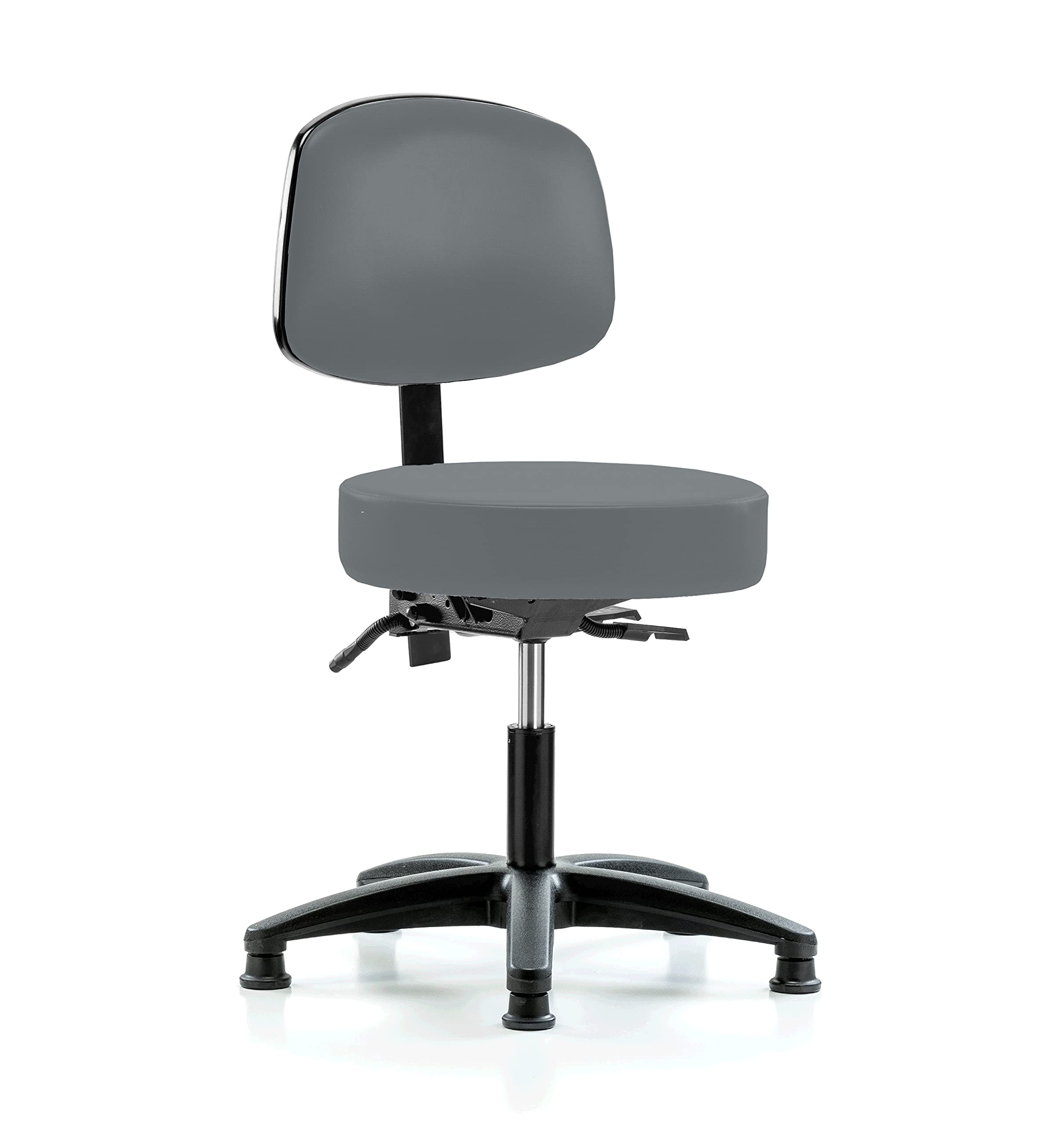 Perch Exam Stool, Glides, 18-23", Cinder