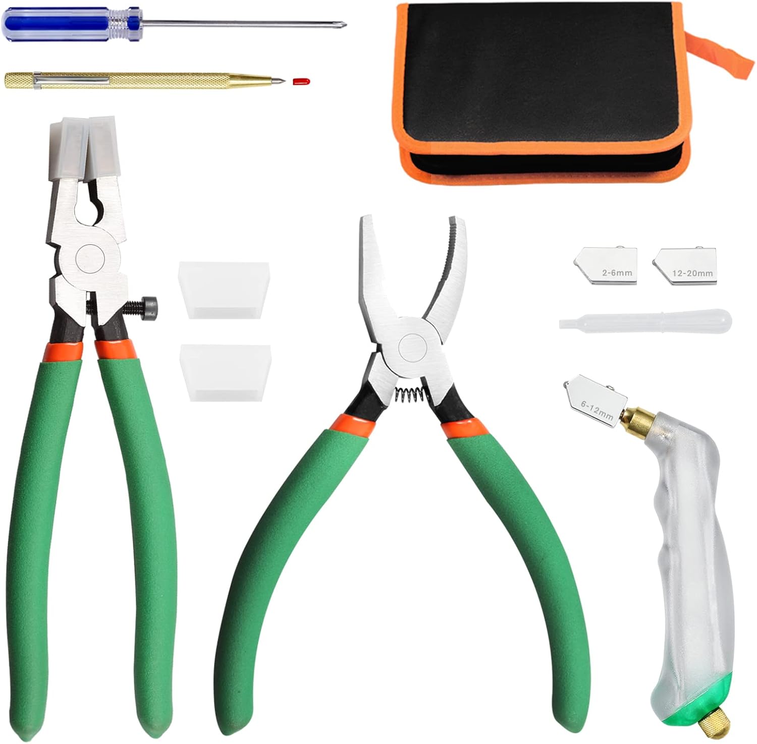 LEONTOOL Glass Cutter Tools Kit Include Glass Running Pliers Grozer