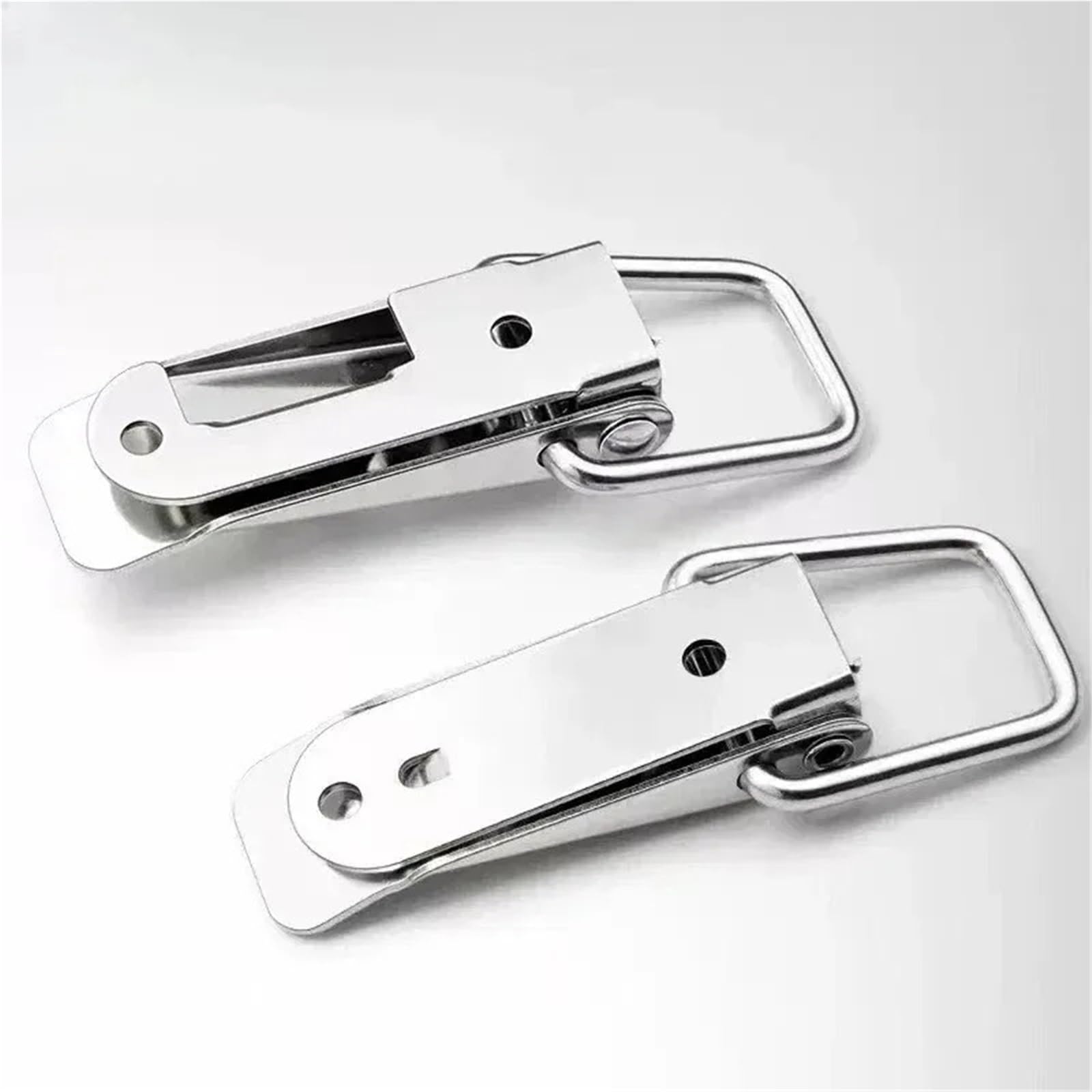 Zatrzask sprężynowy, 8 szt. Zacisków sprężynowych ze stali nierdzewnej z kaczym ustnikiem. Zatrzask zatrzaskowy(With Lock)