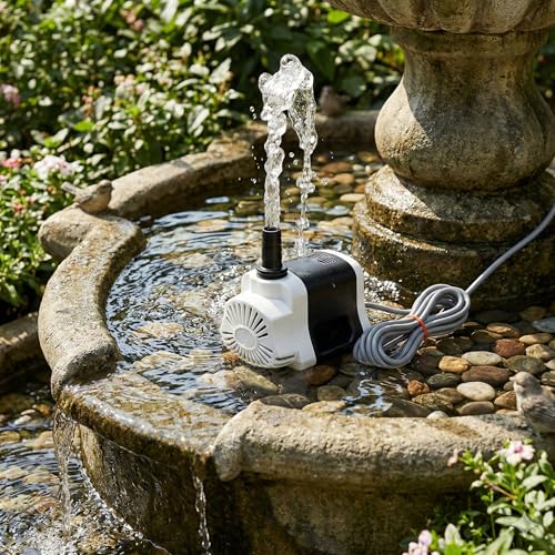 Image of Depron 18 Watt Submersible Water Pump - 180V-230V, 1.85 M Cooler Pump for Desert Air Cooler, Aquarium, Fountains, Ponds (18 Watt Alpha)