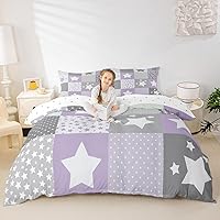 Vista 26 de Funda de edredón Kawaii de elefante, tamaño Queen, funda de edredón de animales de dibujos animados con 2 fundas de almohada para adolescentes