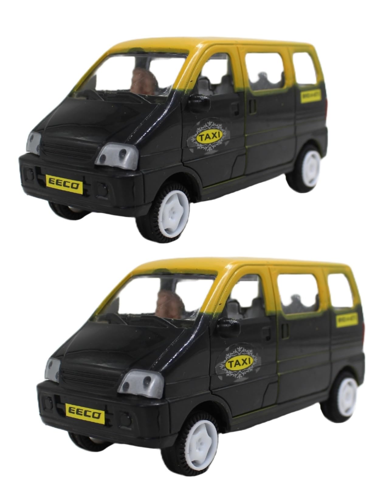 Ecco Eeco Toy Car Small Plastic Pull Back Van Taxi Vehicle Playset