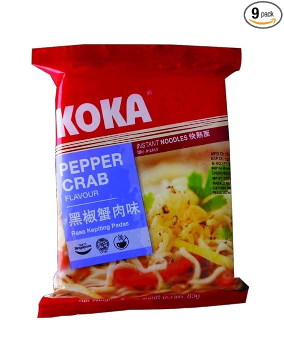 Koka Signature Pepper Crab Noodles(85g x 9 Packs) 