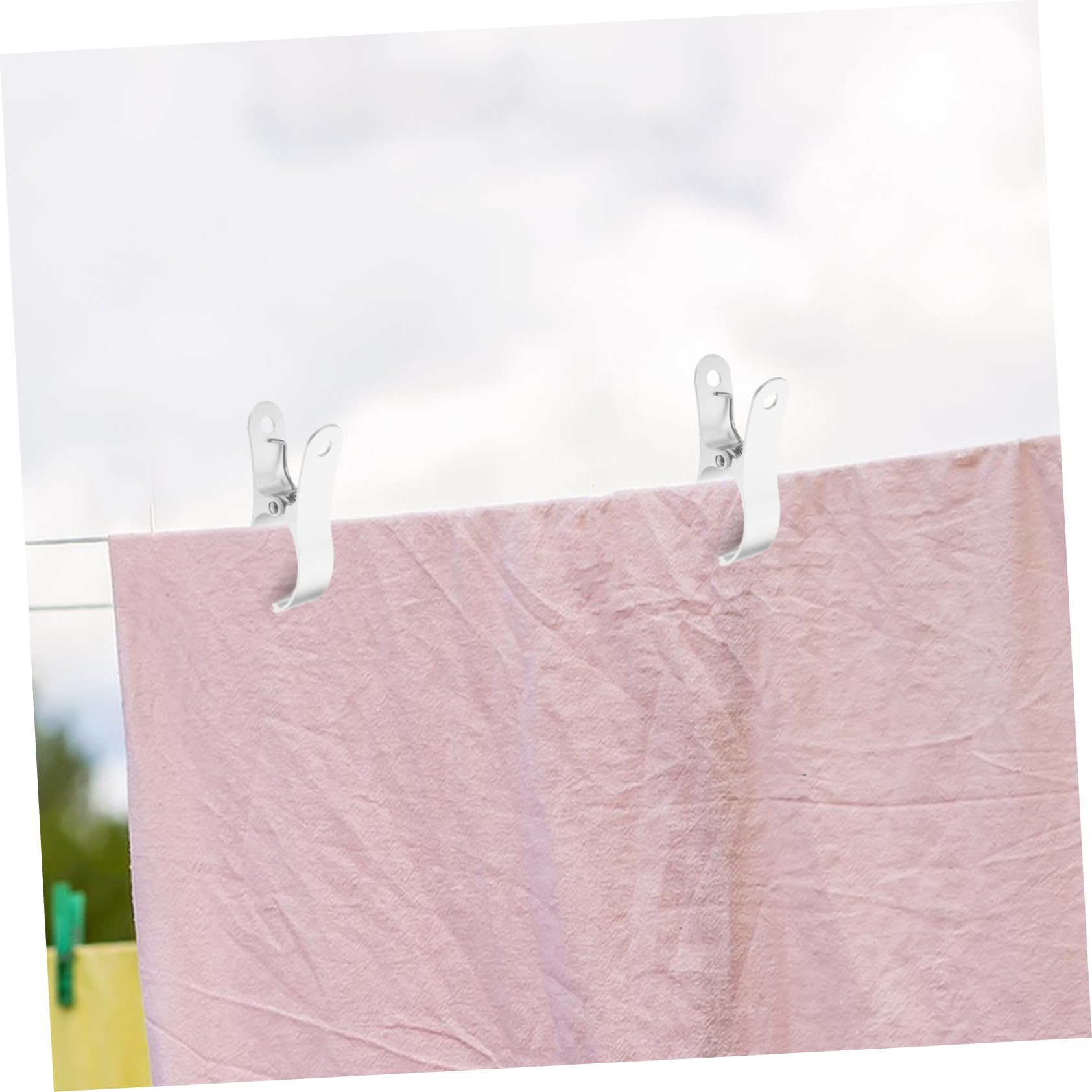 6piezas Antiviento para Ropa Clips Multiusos De Secado para Toallas y Edredones Fijación Jardín Baño y