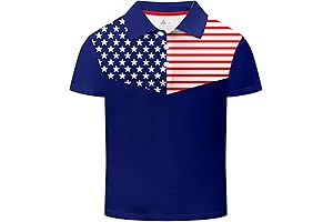 Boys July 4th Short Sleeve Polo Shirt
