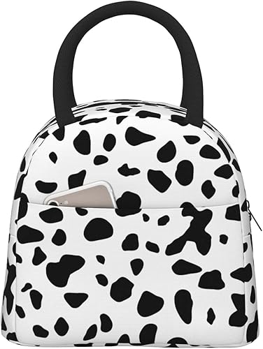 Miniatura 2 de Lonchera térmica con estampado dálmata para mujeres y hombres, grande, reutilizable, para adultos, a prueba de fugas, portátil, para el trabajo,
