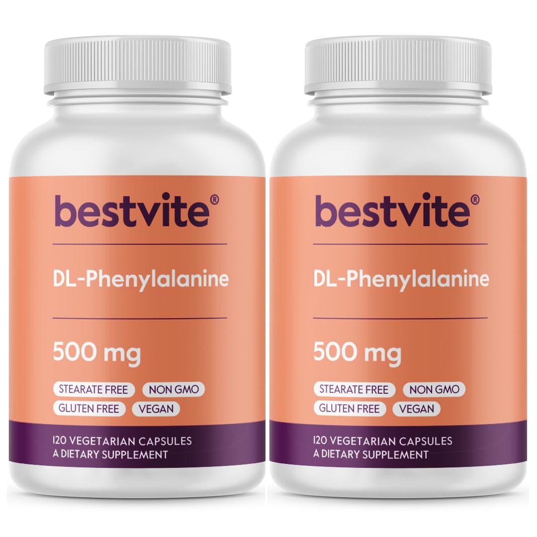BESTVITE DL-Phenylalanine 500mg 2-Pack