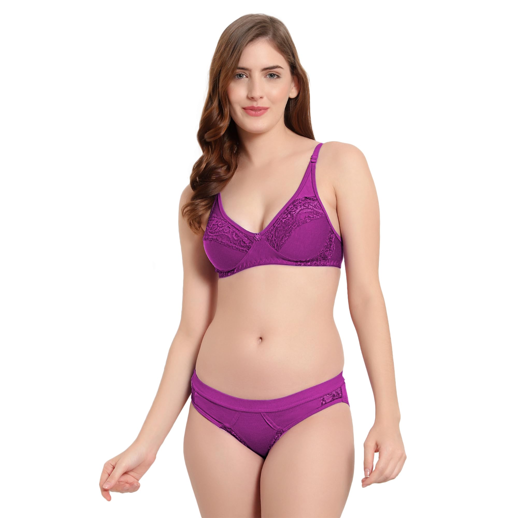 Women's Lace Honeymoon Lingerie | Sexy Bridal Sleepwear | Adjustable Straps Chemise for Comfort (Size: 30 to 36 in B - Cup)