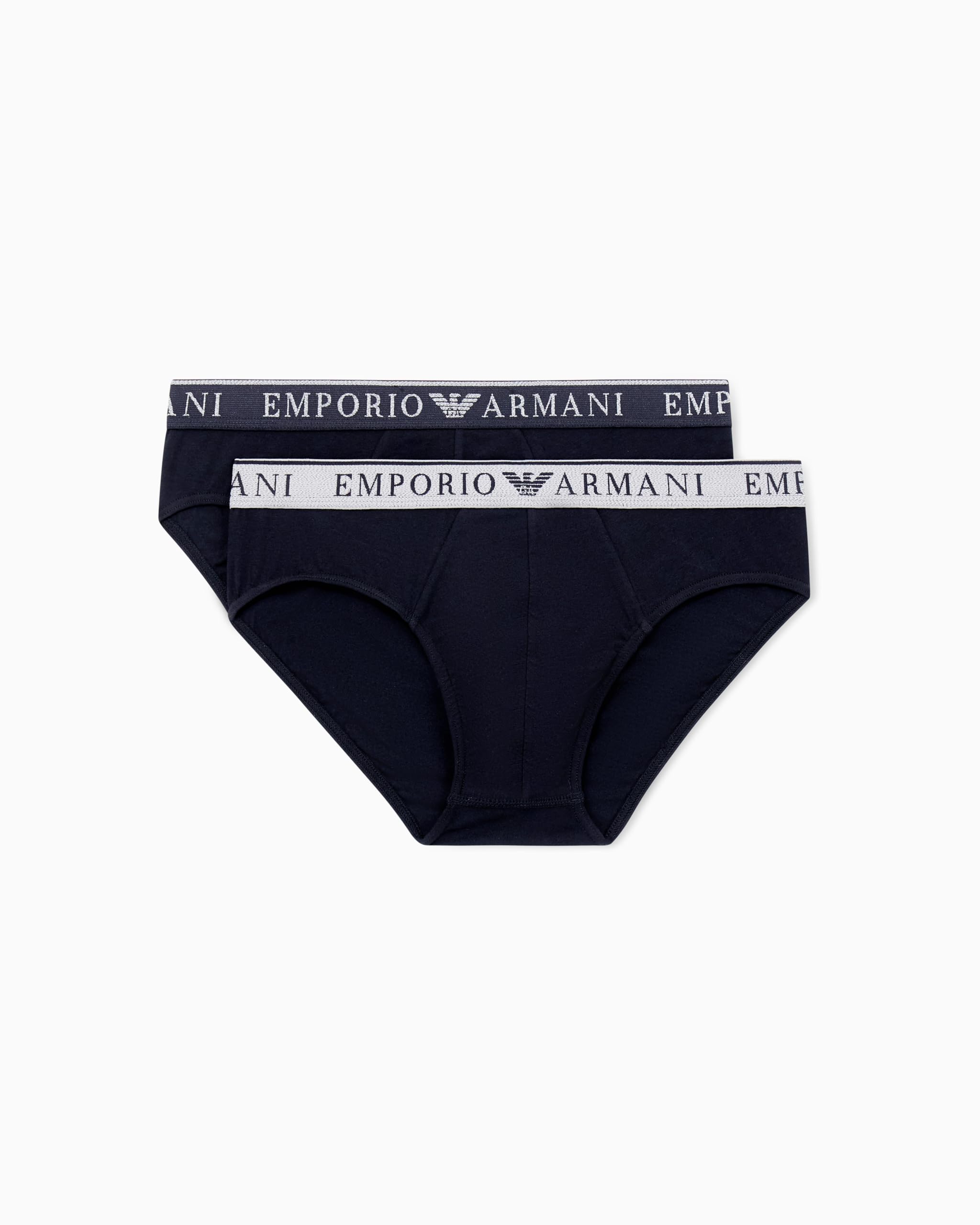 Emporio Armani Man's Endurance 2-Pack Brief Black L