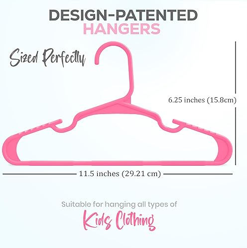 Miniatura 2 de Utopia Home Paquete de 40 perchas para niños, perchas de plástico para bebés de 11.5 pulgadas para armario, perchas para ropa y perchas infantiles