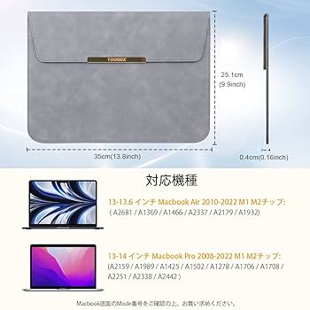 Amazon.co.jp: TOWOOZ Macbook Air m3 ケース 13 インチ