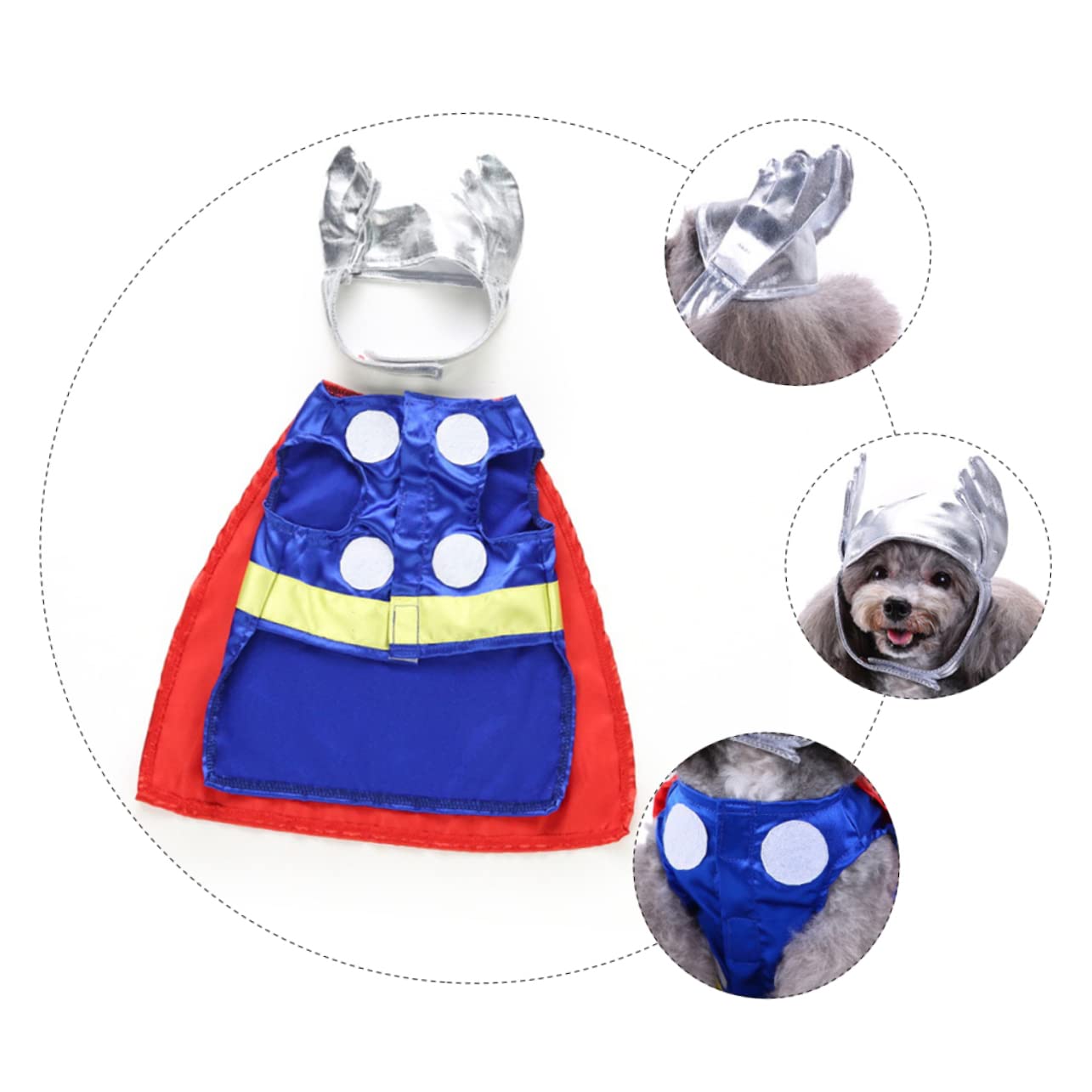 BESPORTBLE 3juegos Disfraz De Halloween para Perros Ropa De Cosplay Divertida y Transpirable Traje Adorable para Fiestas y Fotos