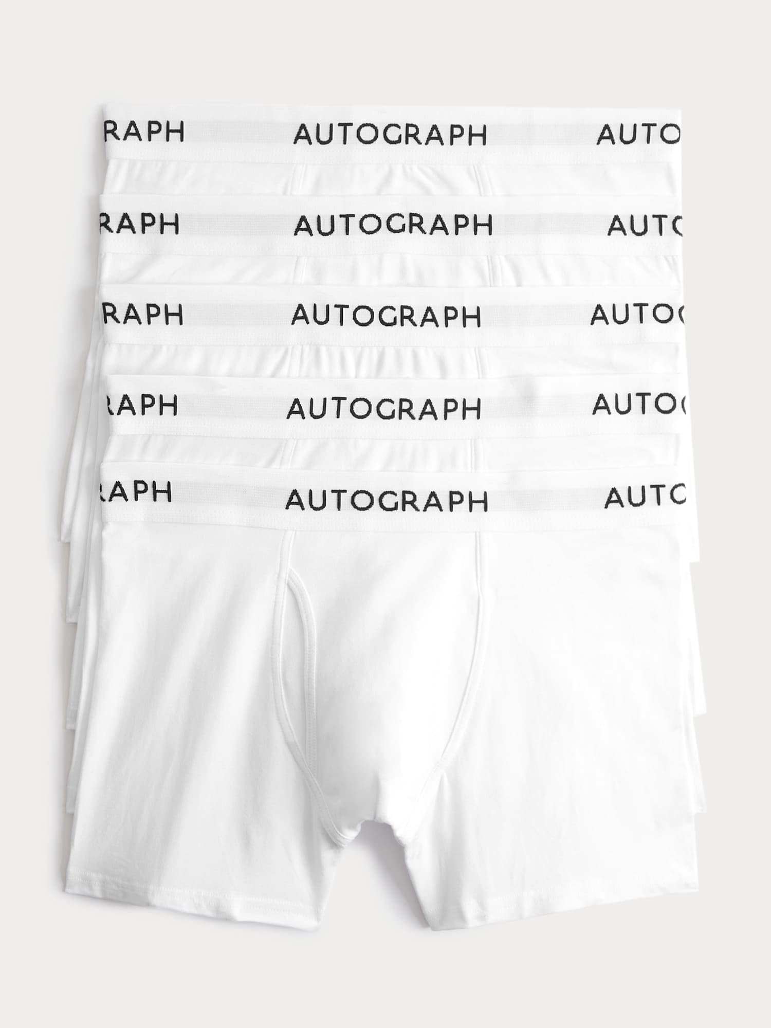 Marks & Spencer StayNew™ Herren Baumwolle Unterhose 5er-Pack Regular | Mit mittlerem Bund, Leicht