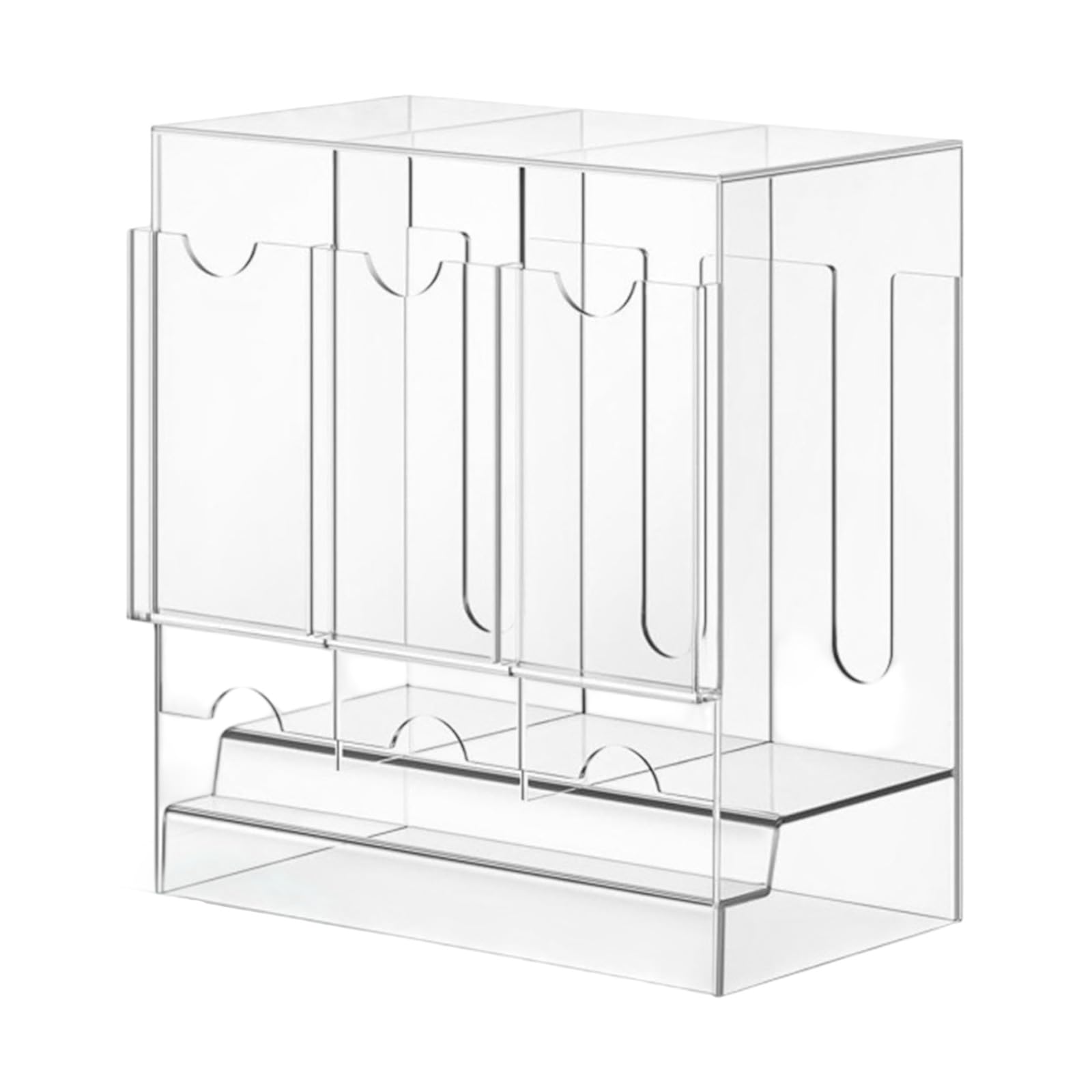 Hsioluted Sturdy ABS Card Display Case with Builts in Dispenser for Quick Retrieval ABS Card Planner