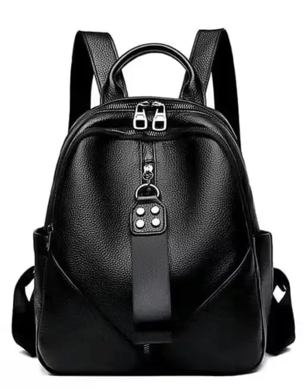 Leather Camera Backpack with Dual Compartments Solid Pattern for DSLR, Travel, and Photography Accessories - Zipmarket-image-15