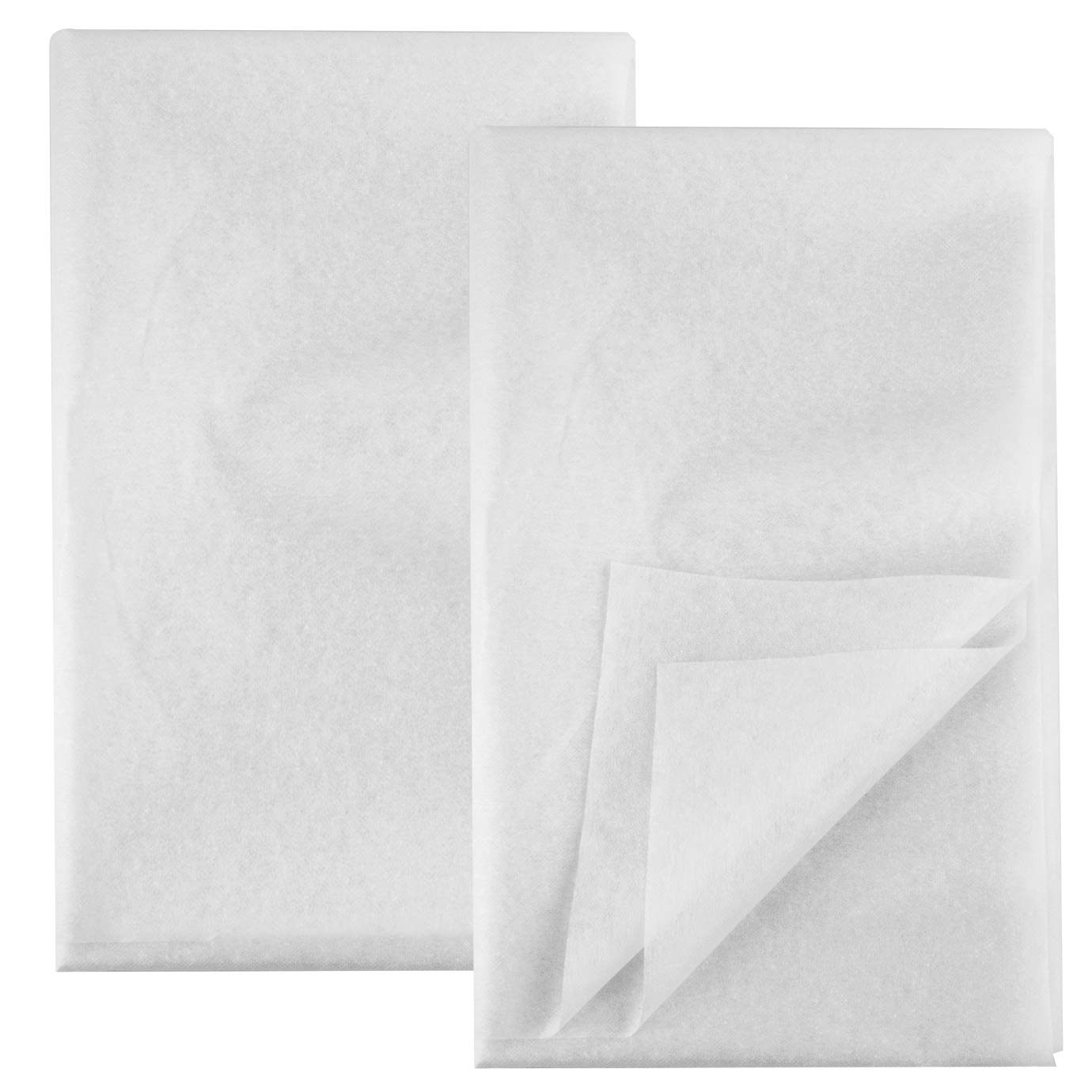 Buy KONUNUS 2 Pieces White Fusible Interfacing Fabric Washed Nonwoven