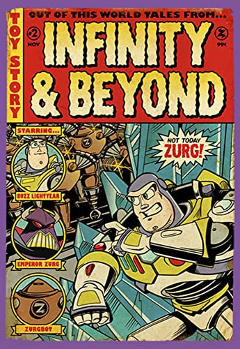 Image of Girl's Toy Story Buzz Lightyear Comic Cover T-Shirt