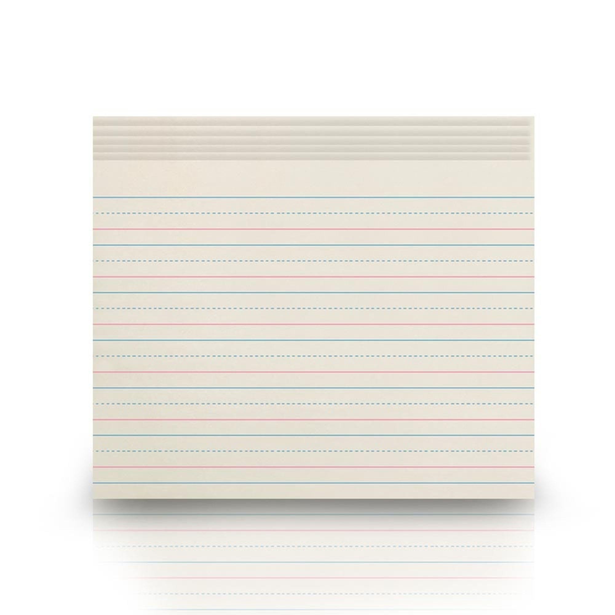 Schule smart rot und blau liniert Newsprint für Stufe 2–10 1/5,1 x 20,3 cm – von 500 – Weiß