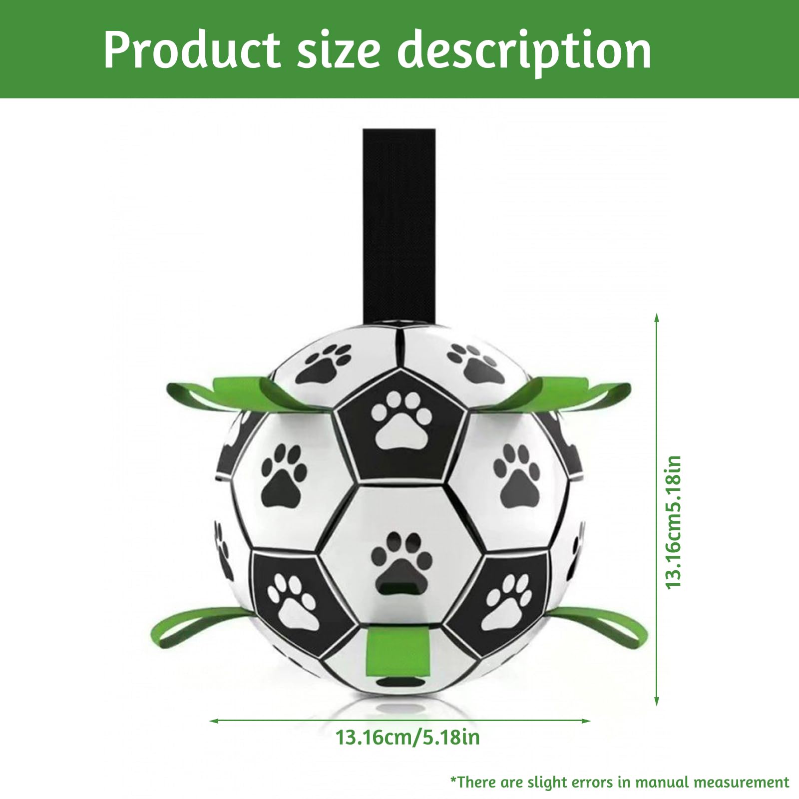 YHSKJCD Dog Football with Grab Tabs for Small & Medium Dogs, Interactive Dog Toy with Whistle & Air Pump - Image 2