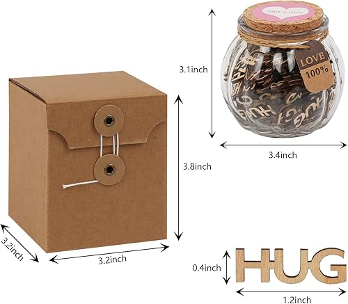 Miniatura 7 de Regala un abrazo en una botella, tarro de abrazos, cumpleaños, día de Acción de Gracias, Navidad, vacaciones, aniversarios, día de San Valentín,