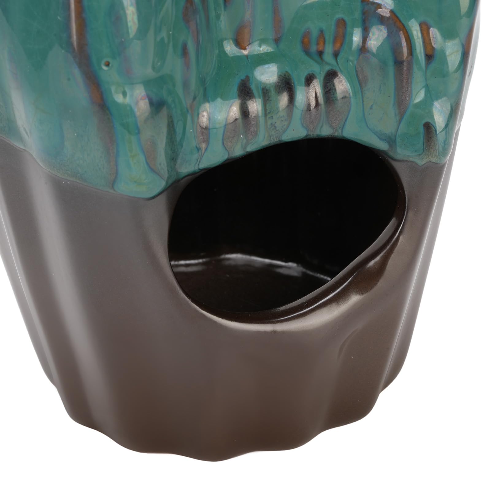 Ceramiczny uchwyt na kadzidło z przepływem zwrotnym w wodospadzie, ozdoba pieca do aromaterapii, wystrój pokoju relaksacyjnego