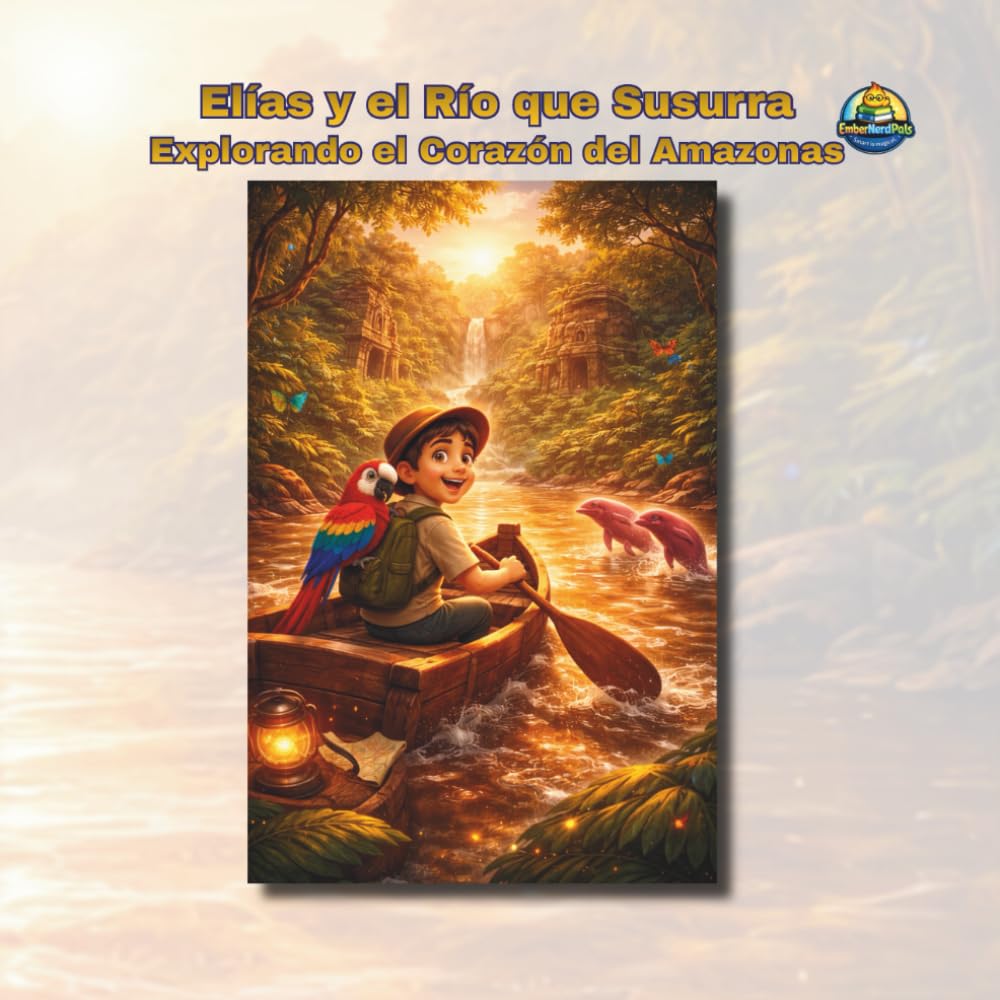 Elías y el Río que Susurra: Explorando el Corazón del Amazonas (EmberNerdPals™)
