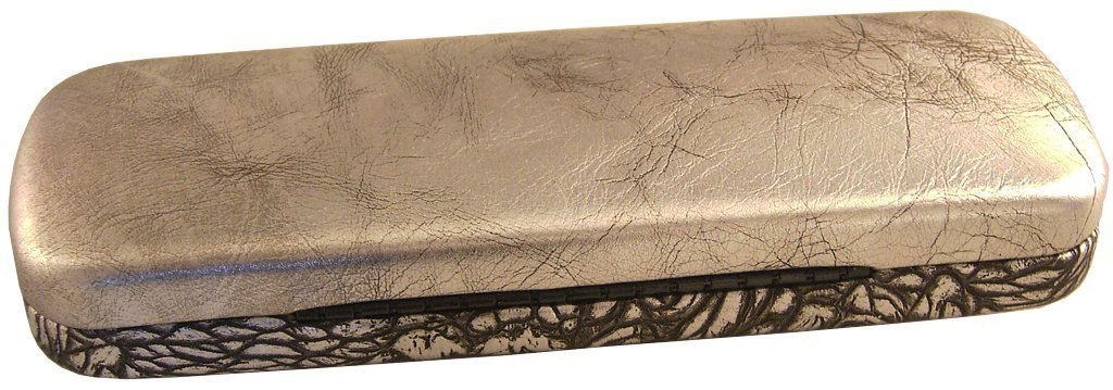 Brillenetui Leder Jumangi, silber