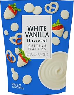 White Vanilla Melting Wafers 34 oz Bag | Smooth, Easy-Melt Candy Coating for Dipping, Drizzling, Coating & Baking | Perfect for Cake Pops, Strawberries, Pretzels, Desserts