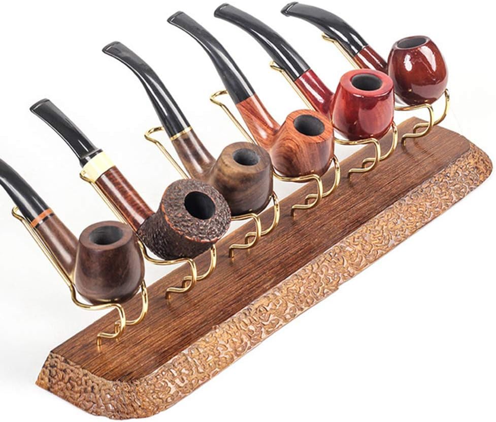 Tobacco Stand Display Rack, Smoking Pipes Display Stand Metal Wooden Pipe Rack Tobacco Pipe Wooden Smoking Pipes Holder Rack for Tobacco Pipe Accessories