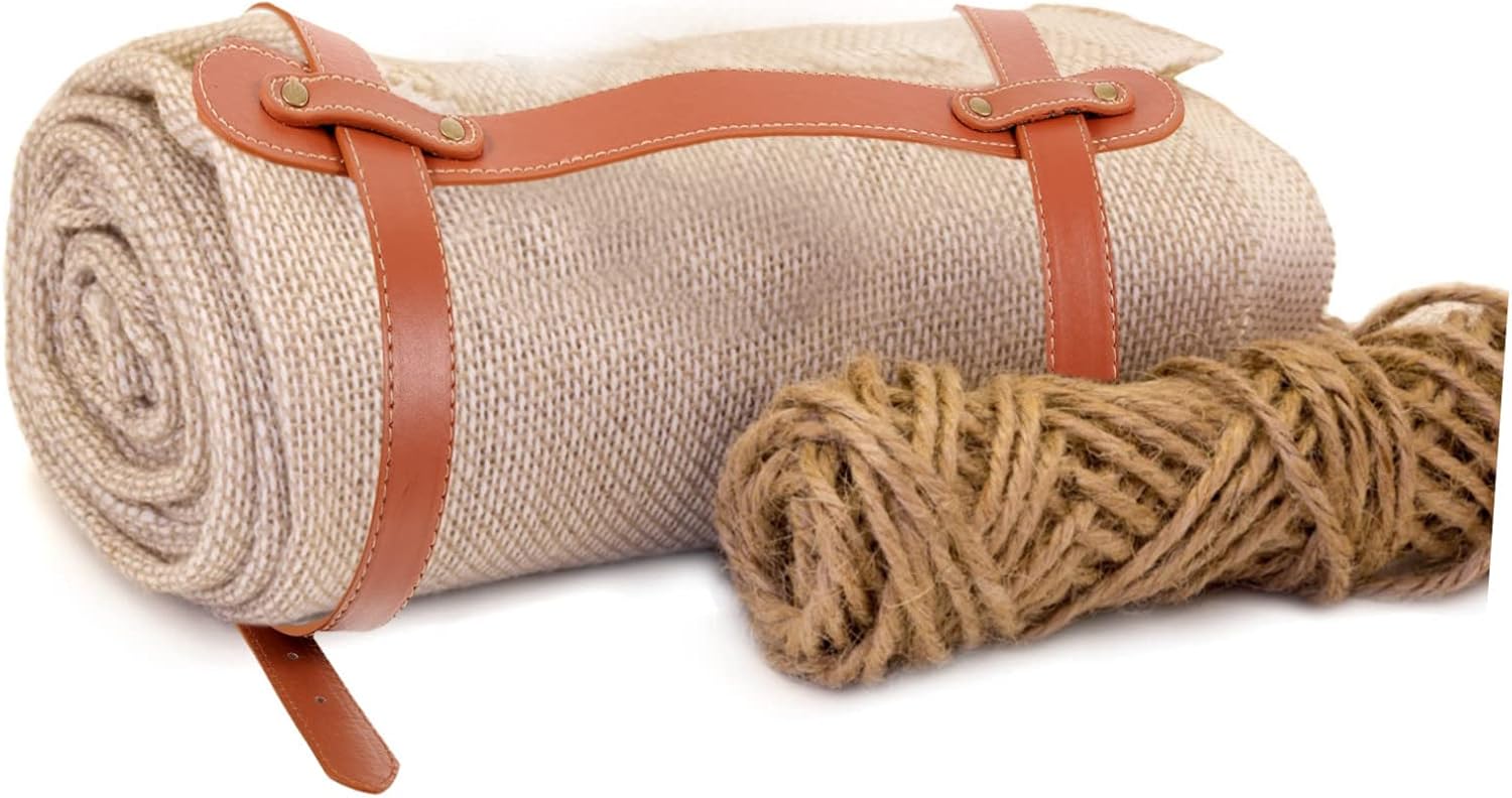 POPETPOP Strap Floor Blanket Belt Picnic Camping Gear Travel Rug Carrier Exercise Mat Carrier Camping Supply