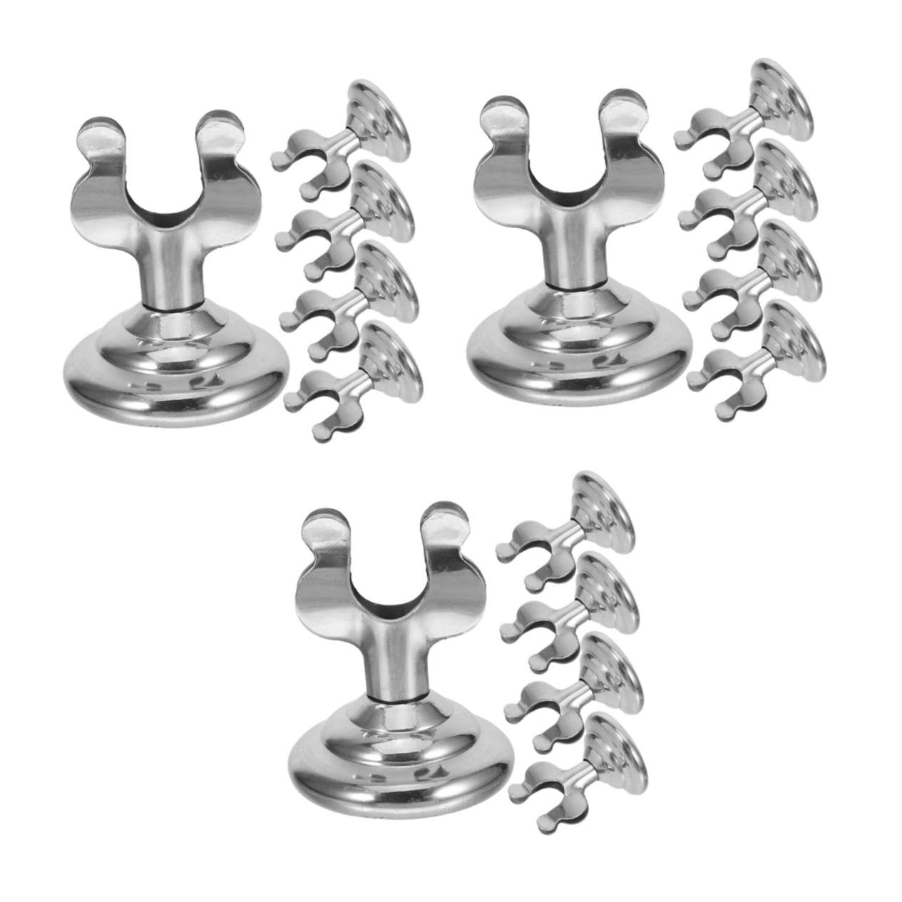 ARTIBETTER 3 Series Soporte De Menú Inoxidable Titular De Mesa Portátil Para Tarjetas Y Menús Para Restaurantes Bodas Y Fiestas 5 Piezas X 3