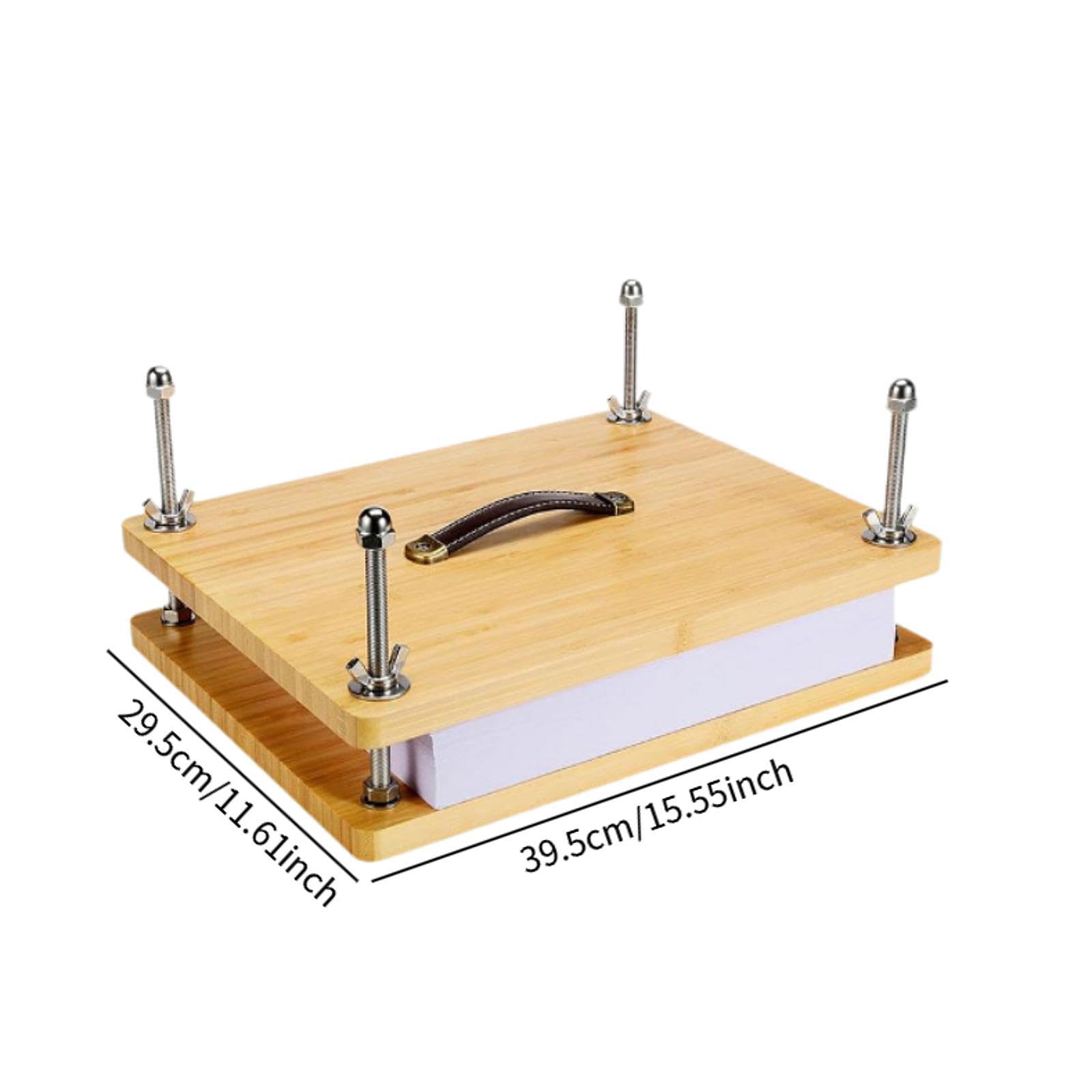 Presse En Bambou pour Reliure et Collage, Idéale pour Le Scrapbooking et Les Projets Photo, 39.5 Cm X 29.5 Cm