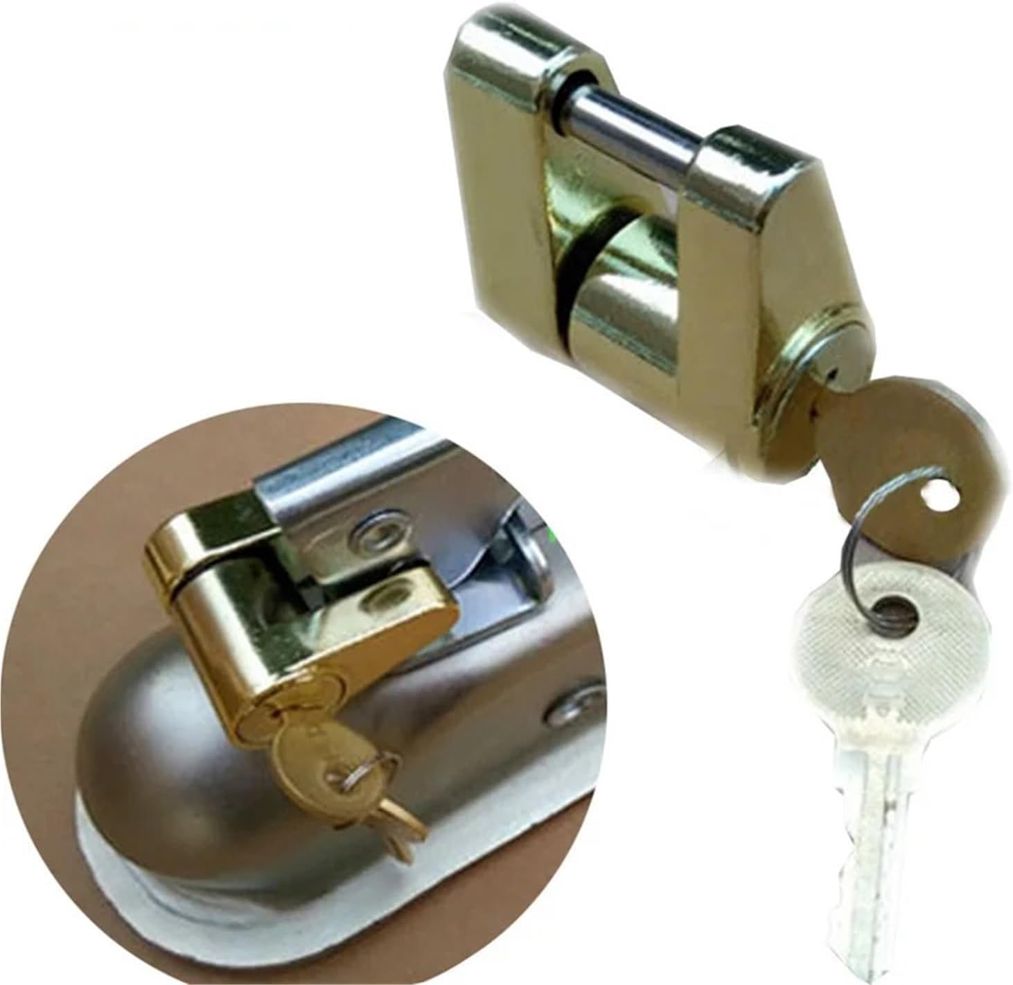 Trailer Padlock Trailer Pin Hasp Arm Lock Yacht RV Truck Car Accessories Auto Parts DIY Rarelock MS450 1Pcs(Only Hasp)