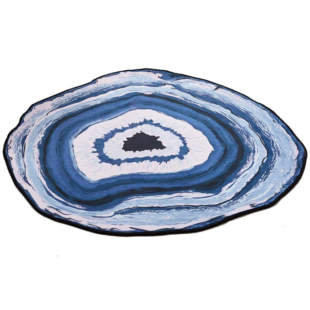 Tapis de yoga rond antidérapant pour protéger le sol et s'entraîner au salon