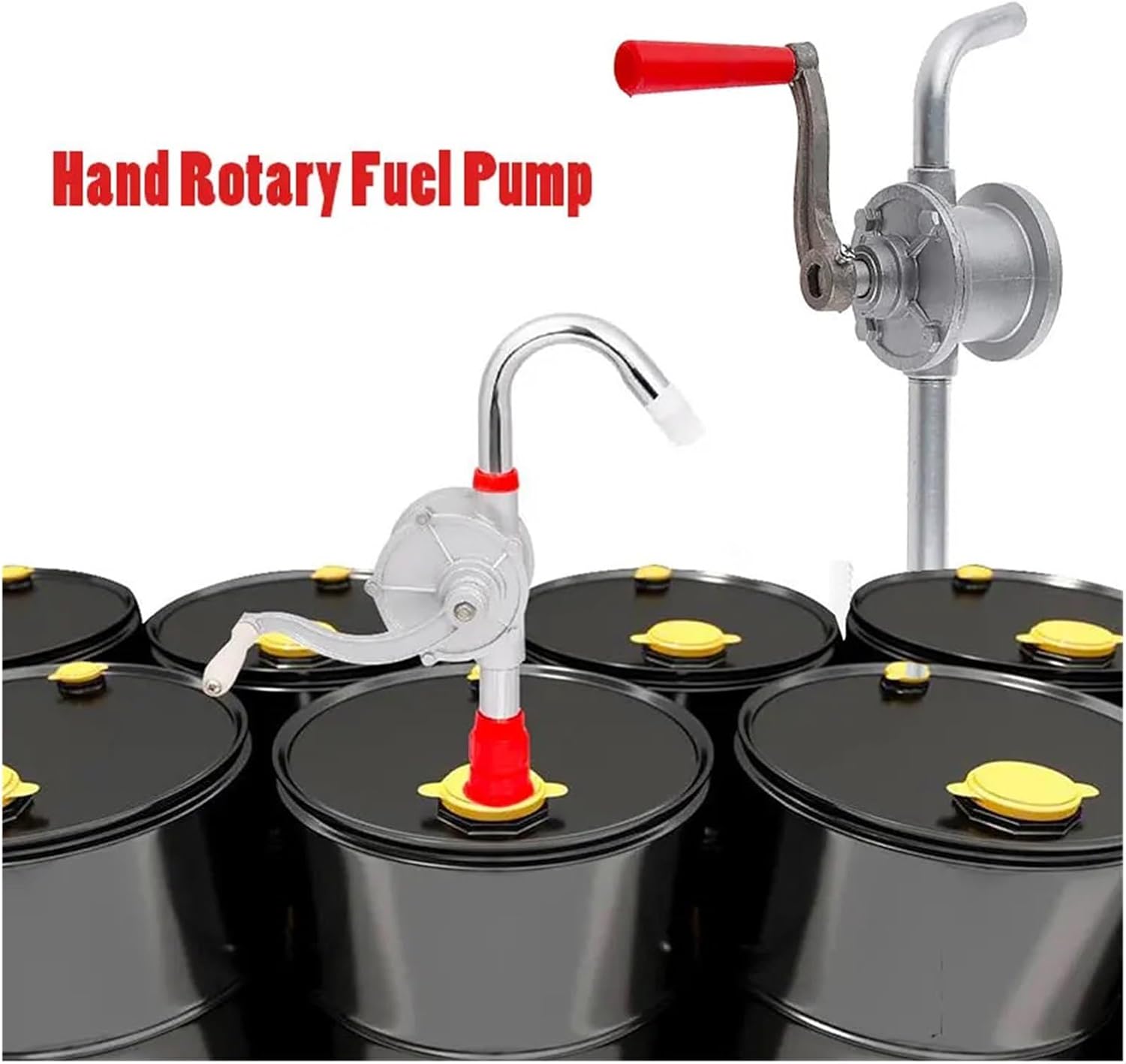 Drum Pump, Manual Hand Crank Oil Pump Portable Operated Transfer For Engine Oil,Barrel Pump