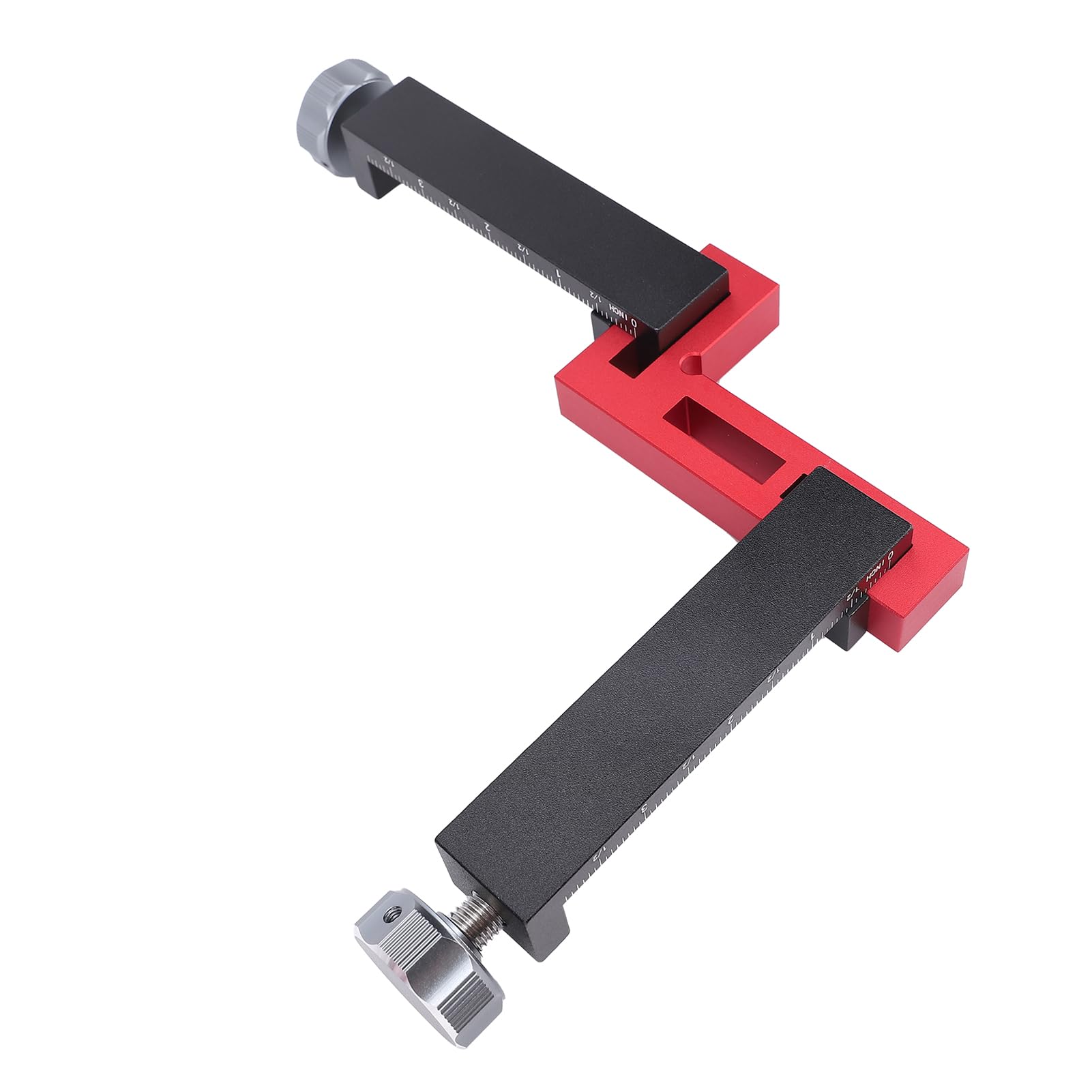 KUIDAMOS Juego de Abrazaderas de Esquina Cuadrado de Posicionamiento de 90 Grados Resistente para Carpintería Paquete de 4 Abrazaderas G Cuadradas para Construcción de Muebles Aleación de Aluminio