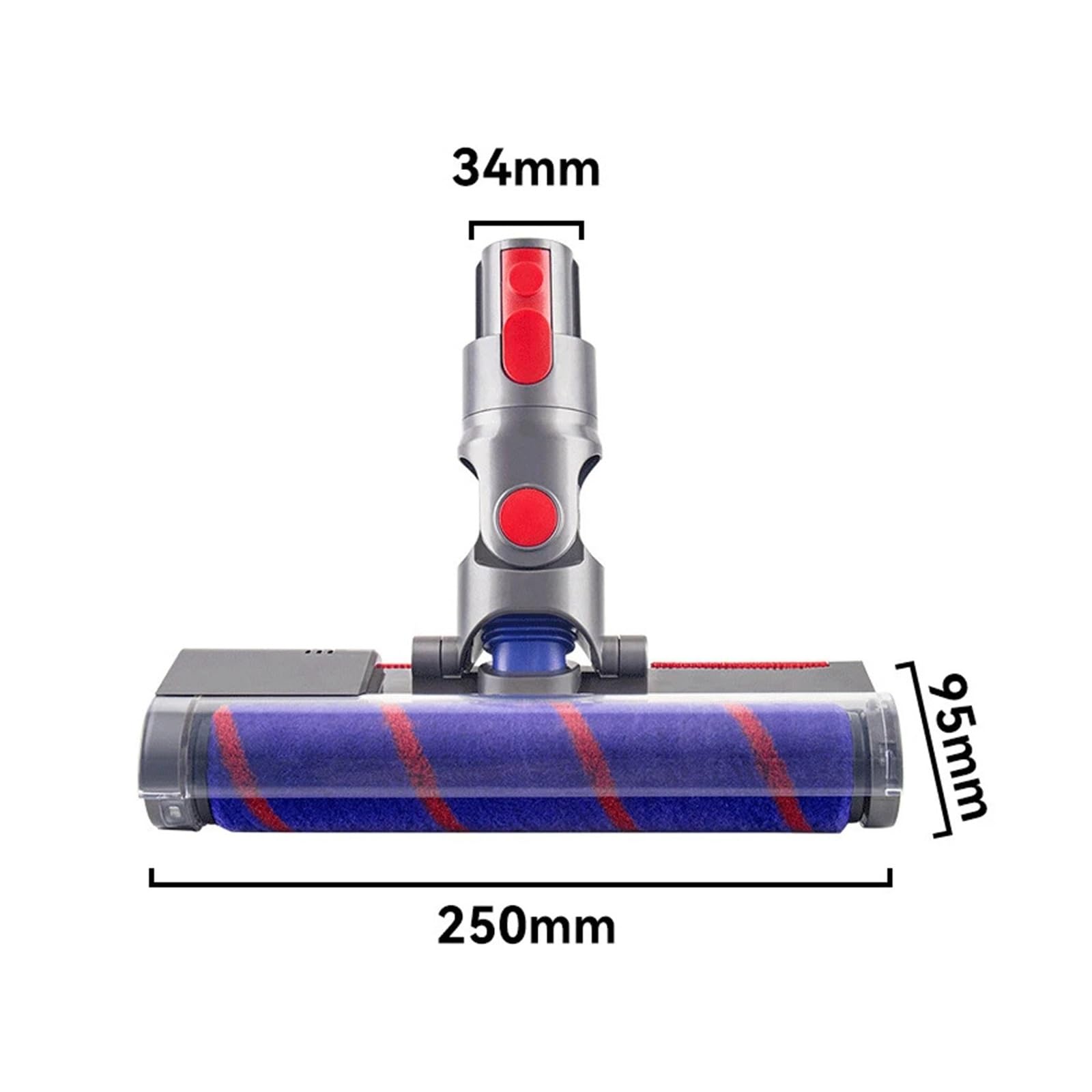 Z szybkozłączką, wymienna, miękka szczotka do czyszczenia, akcesoria do szczotki podłogowej, kompatybilna z Dyson V7, V8, V10, V11, V15