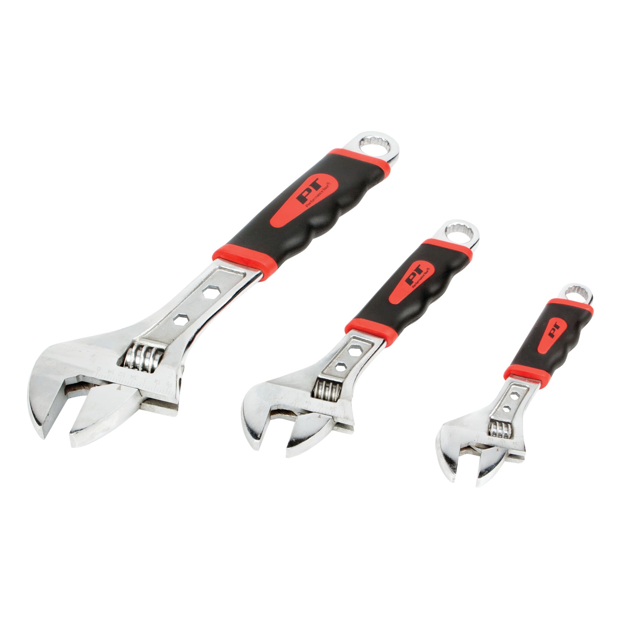 PERFORMANCE TOOL W30703 Lot de 3 clés à molette à poignée rembourrée