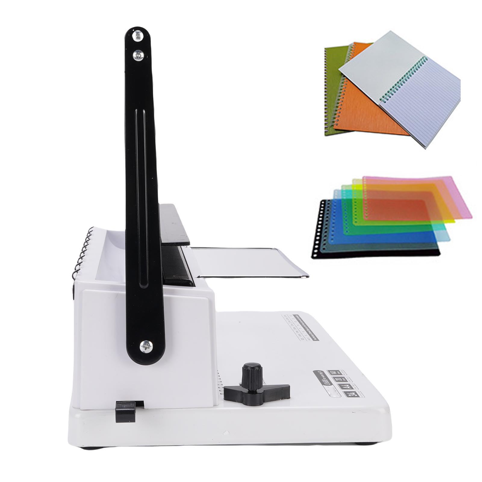 Garosa Rilegatrice a Spirale, Base Robusta in Ghisa, Perforatrice da 20 Fogli, Rilegatura da 140 Fogli per Ufficio, Scuola, Documenti A4 A5