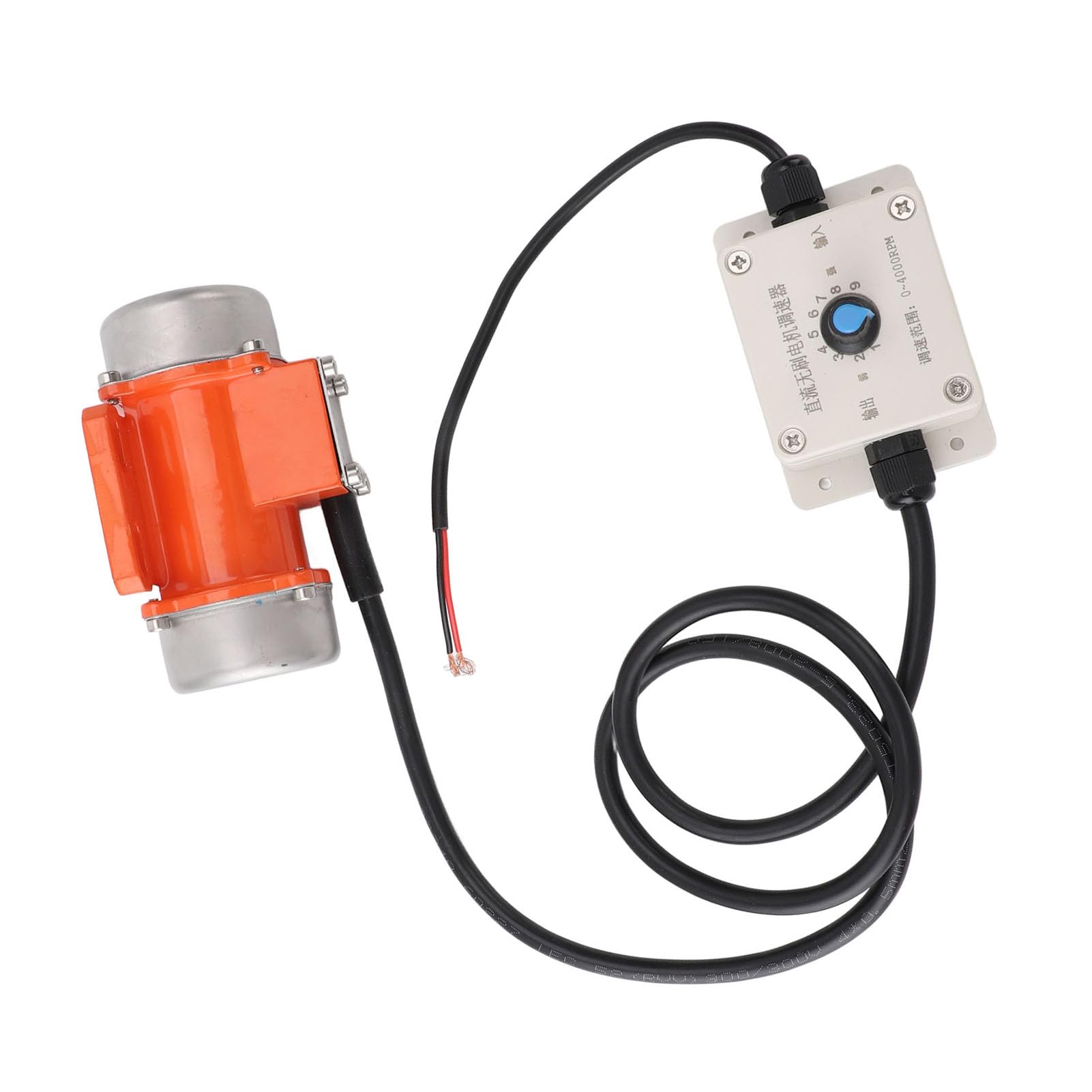 Pongnas Motor de Vibración de Hormigón sin Escobillas de 24 V CC con Control de Velocidad Aleación de Aluminio IP65 para una Compactación Eficiente del Hormigón (15W)