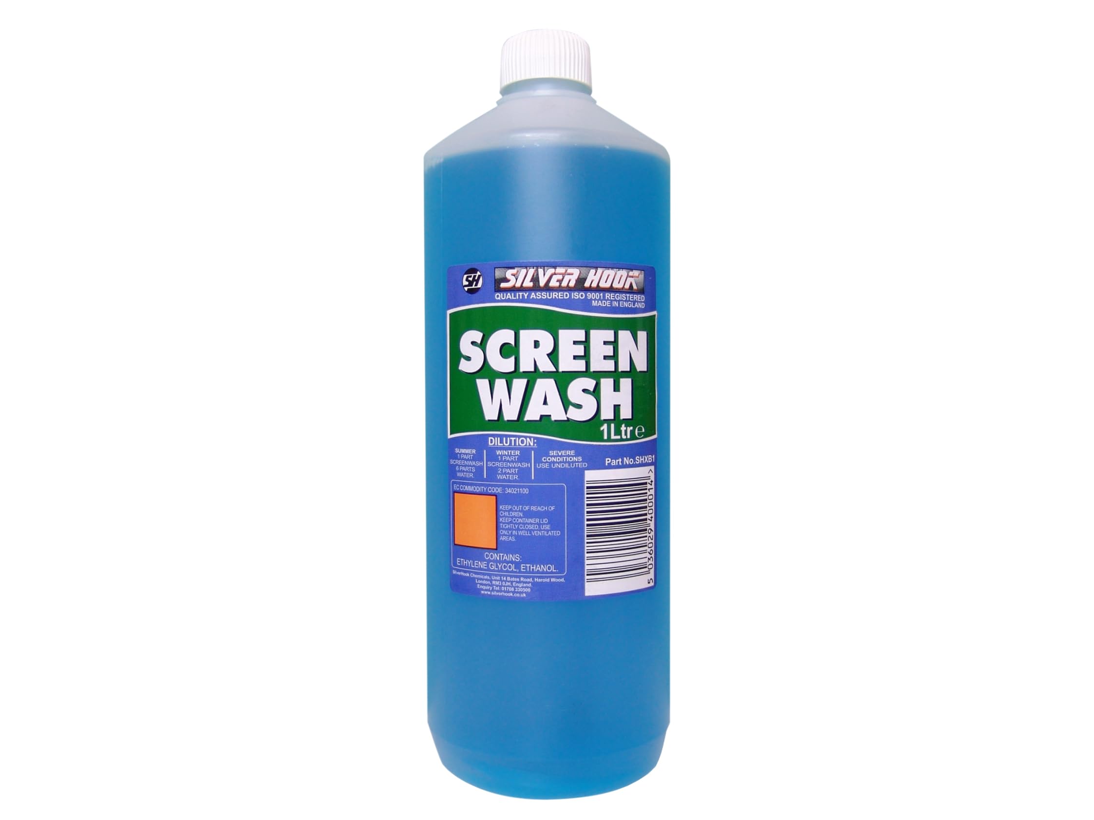 Silverhook Screen Wash Concentrated No-Smear Formulation Dirt Oil Remover 1L from B&Q