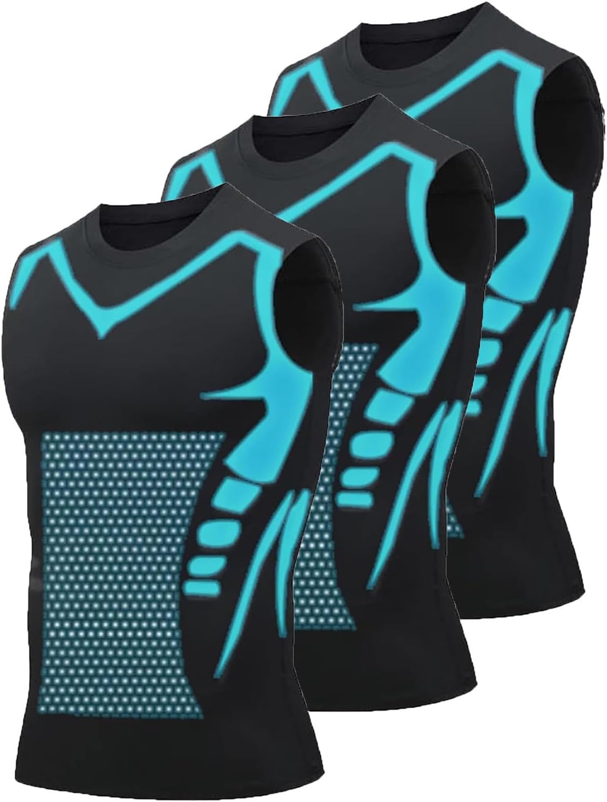 Evolv-Off Compression Shirt, V-Boost Men’s Ionic Shaping Compression Shirt, Maynox Compressionn Shirts, Confidence, Energy and Strength for You